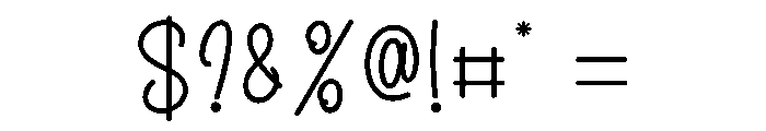 Creepy Handwritten Font OTHER CHARS