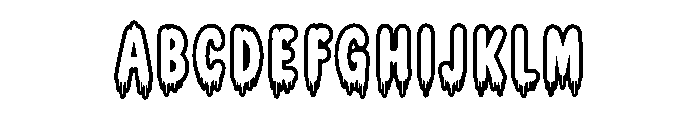 Creepy Hollow Font UPPERCASE
