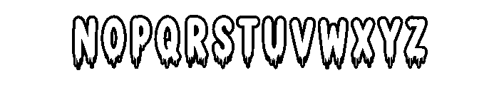 Creepy Hollow Font UPPERCASE