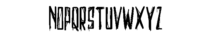 Creepy Narrows Font LOWERCASE