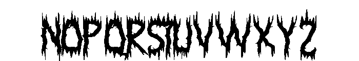 Creepy Scream Font UPPERCASE