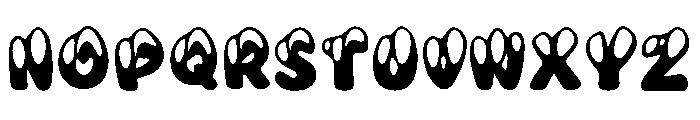 Creepy paws Regular Font UPPERCASE