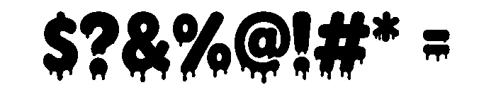 CreepyDrip Font OTHER CHARS