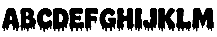 CreepyDrip Font UPPERCASE