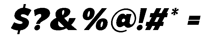Crenka Italic Font OTHER CHARS