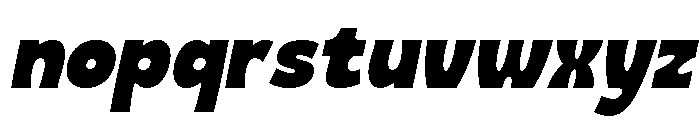 Crenka Italic Font LOWERCASE