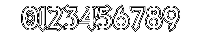 Crestavora Outline 2 Regular Font OTHER CHARS