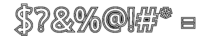 Crestavora Outline 2 Regular Font OTHER CHARS