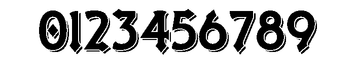 Crestavora Shadow Regular Font OTHER CHARS