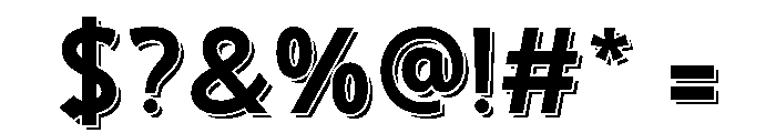 Crestavora Shadow Regular Font OTHER CHARS