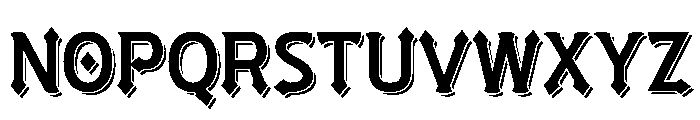 Crestavora Shadow Regular Font LOWERCASE