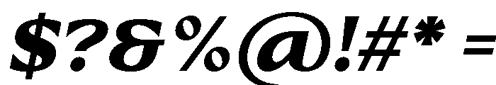 Cresto Italic Font OTHER CHARS