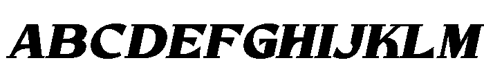 Cresto Italic Font UPPERCASE