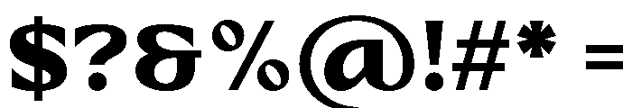 Cresto Regular Font OTHER CHARS