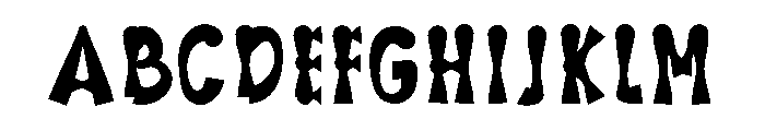 Cricut Halloween Regular Font UPPERCASE