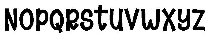 Cricut Kidscript Regular Font UPPERCASE