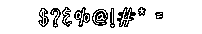Cricut Sticker Regular Font OTHER CHARS