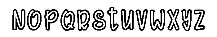Cricut Sticker Regular Font UPPERCASE
