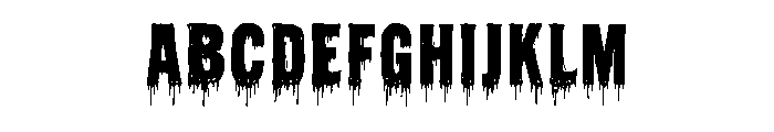 Crimson Victim Font UPPERCASE