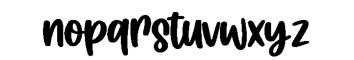 Crispy Oatmilk Regular Font LOWERCASE