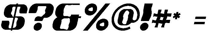 Crocky Italic Font OTHER CHARS