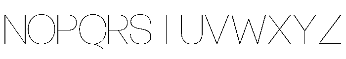 Cromathin Thin Font LOWERCASE