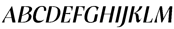 Cronelo DisplayTypeface Italic Font UPPERCASE