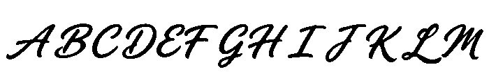 Cronfrom Script Regular Font UPPERCASE