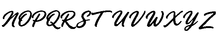 Cronfrom Script Regular Font UPPERCASE