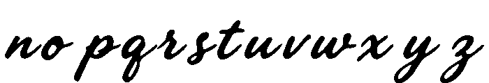 Cronfrom Script Regular Font LOWERCASE