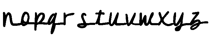 Crooked Morning Bold Font LOWERCASE