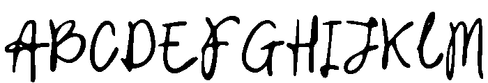 Crooked Morning Regular Font UPPERCASE