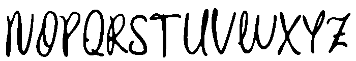 Crooked Morning Regular Font UPPERCASE