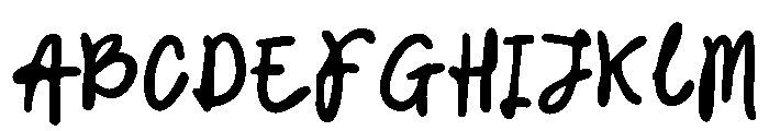 CrookedMorning-Bold Font UPPERCASE