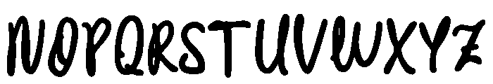 CrookedMorning-Bold Font UPPERCASE