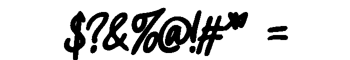 CrookedMorning-BoldSlant Font OTHER CHARS