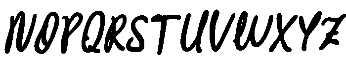 CrookedMorning-BoldSlant Font UPPERCASE