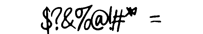 CrookedMorning-Regular Font OTHER CHARS