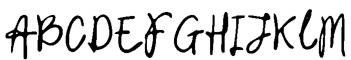 CrookedMorning-Regular Font UPPERCASE