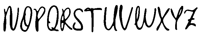 CrookedMorning-Regular Font UPPERCASE