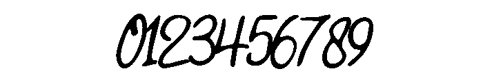 CrookedMorning-Slanted Font OTHER CHARS