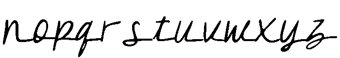 CrookedMorning-Slanted Font LOWERCASE