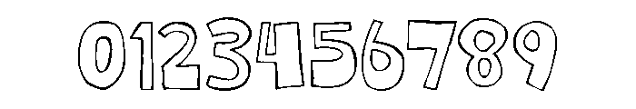 Crookie Crunch Outline Font OTHER CHARS