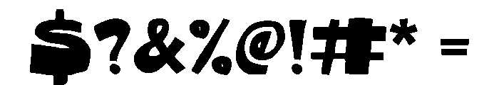 Crookie Crunch Font OTHER CHARS