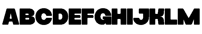Crosa-Regular Font UPPERCASE