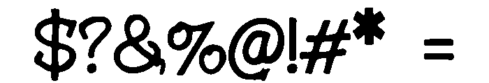 Cross_Bones Font OTHER CHARS
