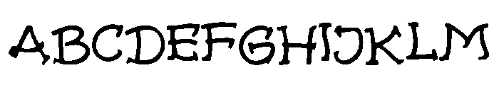 Cross_Bones Font UPPERCASE