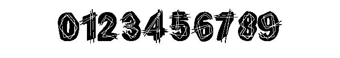 Crosshatch Chaos By Squ Regular Font OTHER CHARS