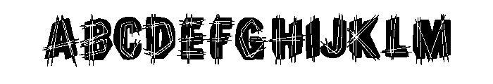Crosshatch Chaos By Squ Regular FONT