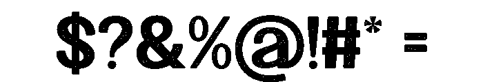 Crossing Texture Regular Font OTHER CHARS
